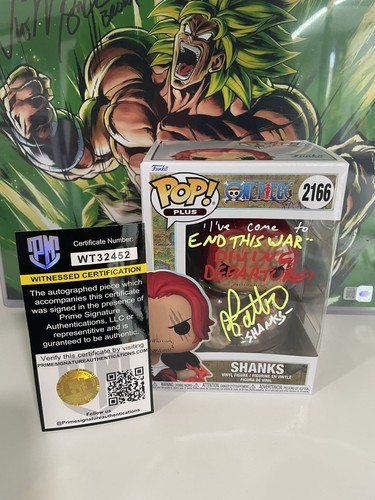 Funko pop shanks 2166 - shanks, firmato
