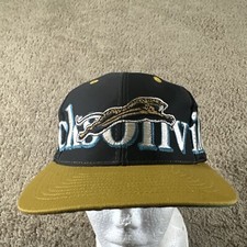 Cappello berretto uomo vintage Jacksonville Jaguars nero logo snapback 7 logo bandito anni 90