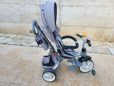 TRICICLO BAMBINI BIMBA BIMBO CON MANIGLIA DIREZIONALE CAPPOTTINA PARASOLE