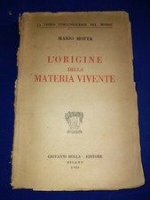 Mario Motta L' ORIGINE DELLA