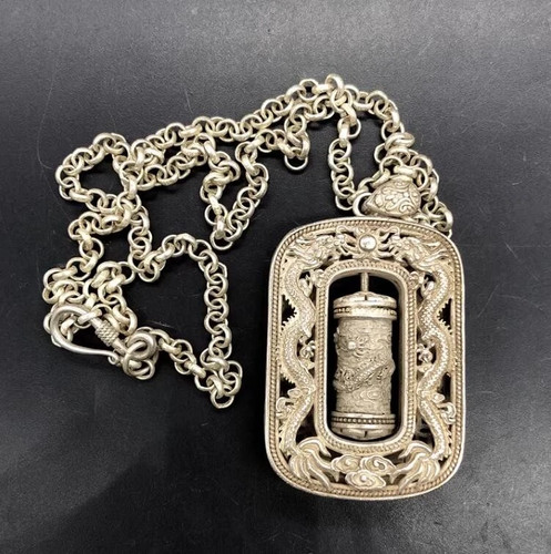 Collana amuleto statua drago - amuleto,