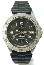 Orologio Hamilton Khaki 9399 vintage anni 80 cassa acciaio 38mm diver watch
