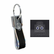 Portachiavi Silver Carbon con