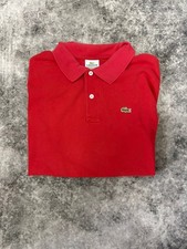 Polo Lacoste Rossa Uomo Taglia