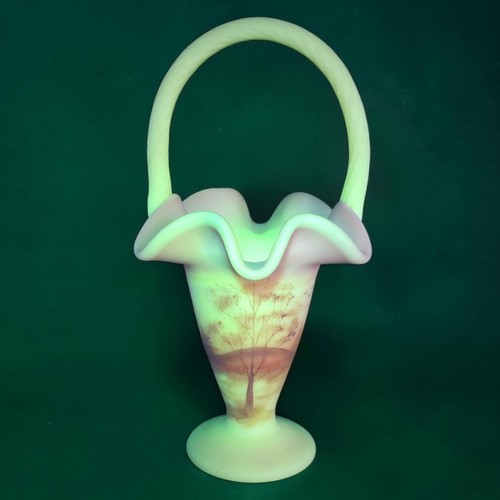 Vaso cesto vetro arte birmana