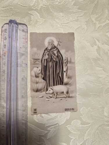 Santino holy card - santino, fustellato