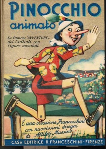Pinocchio animato mussino - pinocchio, animato,