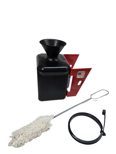 Lube bottle swab mounting - bottle,