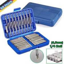 50 pezzi Set di punte per cacciavite lunghe 75 mm set speciale viti di sicurezza DE