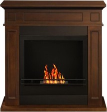 Stufa/Camino/Caminetto ecologico a bioetanolo in legno -Mod. Kamin Slight Marron