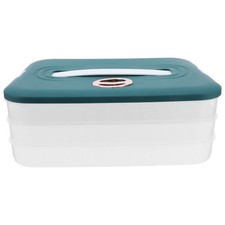  Contenitore per gnocchi impilabile: scatola per alimenti a 3 strati con manico portatile e