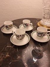 Set 4 tazze e piattini