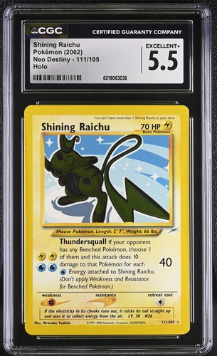 Carta pokemon holo - holo, 5.5