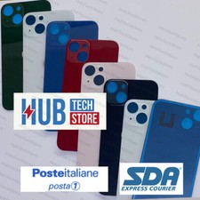 BACK COVER BIG HOLE VETRO SCOCCA per IPHONE 13  - 13 MINI COPRI BATTERIA