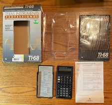Calcolatrice vintage Texas Instruments TI-68 Sci/Prog -- TESTATA/NUOVA BAT/ALTRO (7)