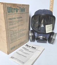 MSA 7-204 ULTRA TWIN RESPIRATORE FACEPIECE M MASCHERA FACCIALE MEDIA CON CARTUCCE