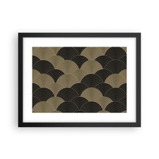 Poster 40x30cm Nero e oro