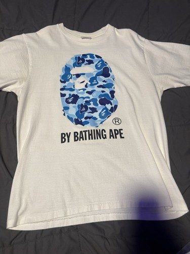 Blue and white bathing ape - blue, a