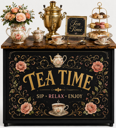 Tea time stazione servizio - stazione, di