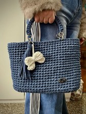 Borsa a uncinetto artigianale