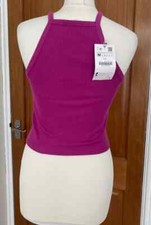 Top/gilet ZARA VIOLA/ROSA A