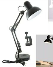 Lampada Da Tavolo Scrivania Braccio Snodabile Orientabile Base E Morsetto