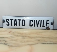 Tabella targa smaltata stato - tabella,