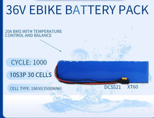 Batteria 36V 10.5Ah  10S3P