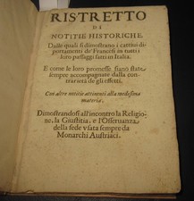1678 Ristretto di notitie