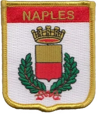 Naples Italy Flag Embroidered