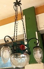 ANTICO LAMPADARIO IN FERRO