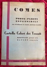 Cartella colori dei tessuti COMES Forlì. anni '50