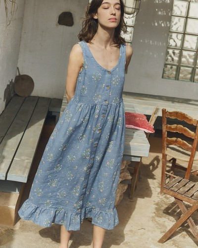 Not perfect linen maya button - maya,