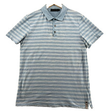 Polo Calvin Klein Jeans uomo taglia M a righe bianco/blu manica corta