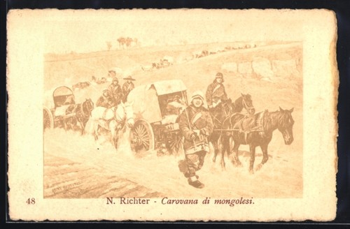 Artist postcard signed - signed, n