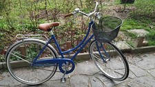 Bicicletta da Donna Olanda/City 26" 1 3/8 - Blu e Argento