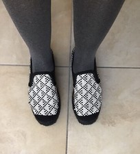 Espadrillas donna Nero Bianco Argento Bellissime E Comodissime Nuovissime