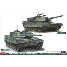 M1 ABRAMS & LEOPARD 2 KIT 1:72 Hasegawa Kit Mezzi Militari Modellino Nuovo