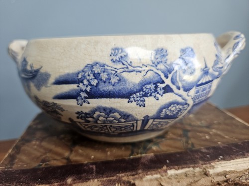 Antique blue white - blue,