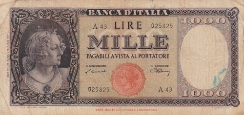 Italy 1947 1000 lire - 1947,