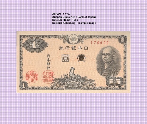 Giappone yen 1946 85a - 1,