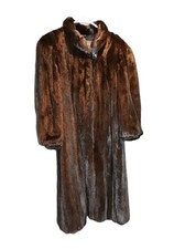 Cappotto visone mogano