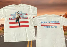 T-shirt vintage Bruce Springsteen Music Tour 84-85 unisex per tifosi S-5XL