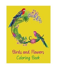 Birds and  Flowers Coloring