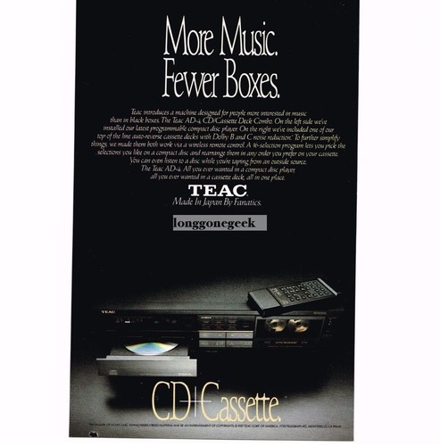 Teac 1988 lettore - teac,