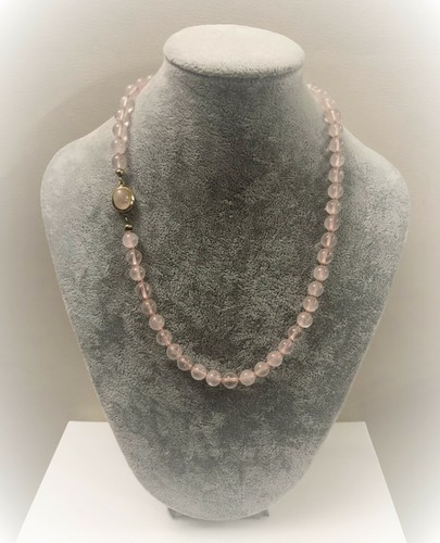 Collana quarzo rosa chiusura - collana,
