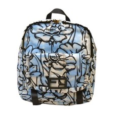 Borsa portaoggetti FENDI Backpac nylon blu Made in Italy 8BZ048 con sacchetto antipolvere originale