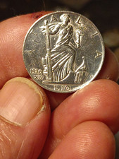 ITALIA Regno 10 lire Impero 1936 Vittorio Emanuele III arg. Bellissima Spl/BB+