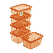 5x Contenitore con Coperchio