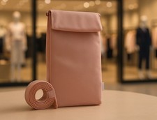 Mini borsa rosa cipria - , con